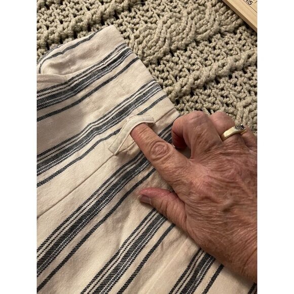 Lauren Ralph Lauren Striped‎ Linen & Viscose Blend Pants Women's Size 6 - Picture 9 of 13